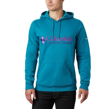 Columbia Hoodie Heren, South Lake Logo Blauw, 26RNFASZO